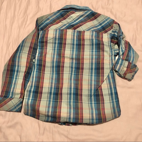 DKNY 3 Piece Set Dark Blue Jeans, Red T-Shirt Long Sleeve Shirt Size 6 Boys - Picture 6 of 12